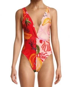 Farm Rio Mixed Fruits Ocean One-Piece Swimsuit -Farm Rio And Pom Pom at Home Sales unnamed file 191
