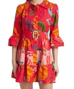 Farm Rio Mixed Fruits Ocean Mini Dress -Farm Rio And Pom Pom at Home Sales unnamed file 226