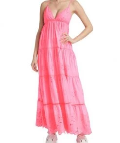 Farm Rio Cotton Tiered Maxi Dress -Farm Rio And Pom Pom at Home Sales unnamed file 23