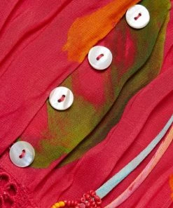 Farm Rio Mixed Fruits Ocean Tiered Midi-Dress -Farm Rio And Pom Pom at Home Sales unnamed file 237