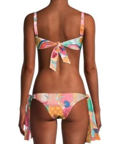 Farm Rio Summery Salad O-Ring Bikini Top 12 Farm Rio Summery Salad O-Ring Bikini Top -Farm Rio And Pom Pom at Home Sales unnamed file 242