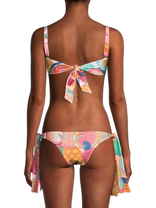 Farm Rio Summery Salad O-Ring Bikini Top 7 Farm Rio Summery Salad O-Ring Bikini Top - Image 5