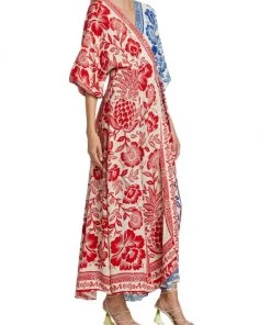 Farm Rio Pineapple Garden Two-Toned Wrap Dress -Farm Rio And Pom Pom at Home Sales unnamed file 288