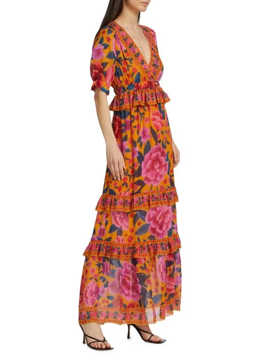 Farm Rio Floral Dream Maxi Dress 6 Farm Rio Floral Dream Maxi Dress - Image 4