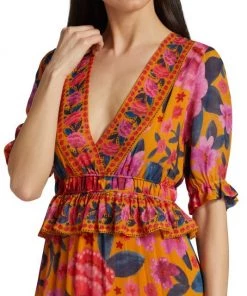 Farm Rio Floral Dream Maxi Dress 14 Farm Rio Floral Dream Maxi Dress -Farm Rio And Pom Pom at Home Sales unnamed file 317
