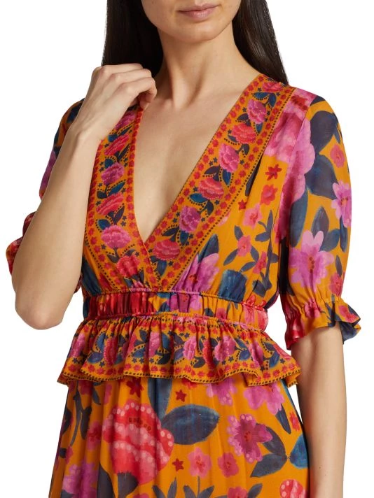 Farm Rio Floral Dream Maxi Dress 8 Farm Rio Floral Dream Maxi Dress - Image 6