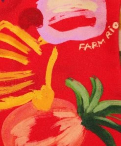 Farm Rio Mixed Fruits Ocean High-Waisted Bikini Bottom -Farm Rio And Pom Pom at Home Sales unnamed file 324