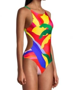 Farm Rio Graphic Sunshine One-Piece Swimsuit -Farm Rio And Pom Pom at Home Sales unnamed file 328