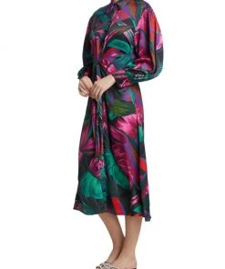 Farm Rio Midnight Leaves Midi-Dress -Farm Rio And Pom Pom at Home Sales unnamed file 334