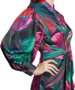 Farm Rio Midnight Leaves Midi-Dress -Farm Rio And Pom Pom at Home Sales unnamed file 336