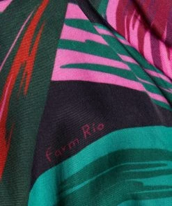 Farm Rio Midnight Leaves Midi-Dress -Farm Rio And Pom Pom at Home Sales unnamed file 337