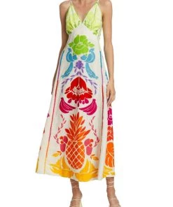 Farm Rio Tropical Graphic Maxi Dress -Farm Rio And Pom Pom at Home Sales unnamed file 353