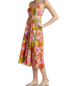 Farm Rio Beaks & Bananas Cut-Out Tassel Midi Dress -Farm Rio And Pom Pom at Home Sales unnamed file 361