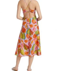 Farm Rio Beaks & Bananas Cut-Out Tassel Midi Dress -Farm Rio And Pom Pom at Home Sales unnamed file 362