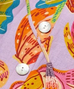 Farm Rio Beaks & Bananas Cut-Out Tassel Midi Dress -Farm Rio And Pom Pom at Home Sales unnamed file 364