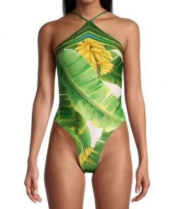 Farm Rio Fresh Forest One-Piece Swimsuit -Farm Rio And Pom Pom at Home Sales unnamed file 37