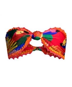 Farm Rio Macaw Party Bandeau Bikini Top
