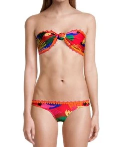 Farm Rio Macaw Party Bandeau Bikini Top -Farm Rio And Pom Pom at Home Sales unnamed file 373