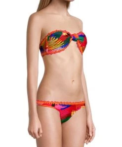 Farm Rio Macaw Party Bandeau Bikini Top -Farm Rio And Pom Pom at Home Sales unnamed file 374