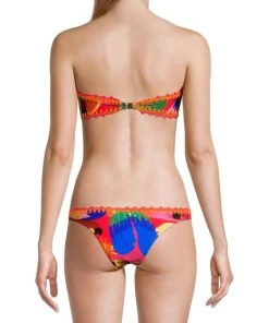 Farm Rio Macaw Party Bandeau Bikini Top -Farm Rio And Pom Pom at Home Sales unnamed file 375