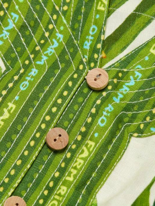 Farm Rio Fresh Forest Scarf Sweetheart-Neck Minidress 9 Farm Rio Fresh Forest Scarf Sweetheart-Neck Minidress - Image 7