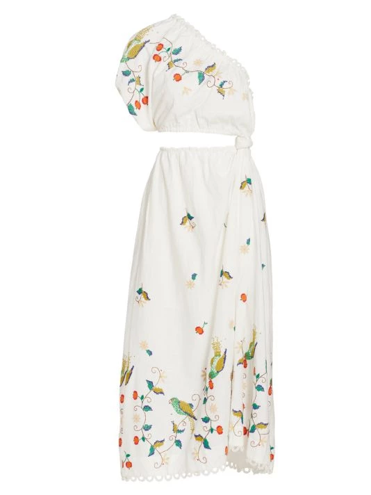 Farm Rio Pitanga One-Shoulder Cut-Out Maxi Dress 3 Farm Rio Pitanga One-Shoulder Cut-Out Maxi Dress