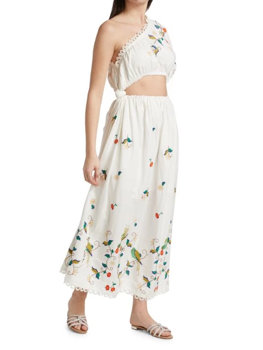 Farm Rio Pitanga One-Shoulder Cut-Out Maxi Dress 4 Farm Rio Pitanga One-Shoulder Cut-Out Maxi Dress - Image 2