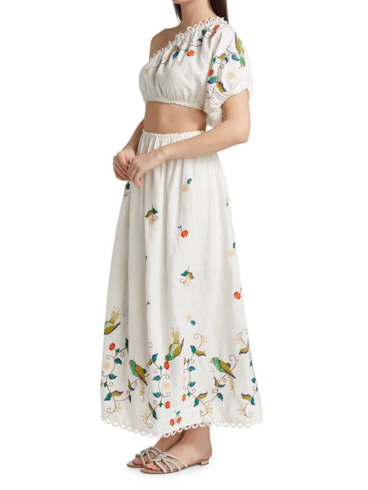 Farm Rio Pitanga One-Shoulder Cut-Out Maxi Dress 6 Farm Rio Pitanga One-Shoulder Cut-Out Maxi Dress - Image 4