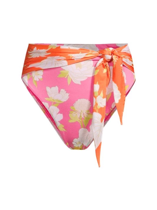 Farm Rio Neon Garden High-Waisted Bikini Bottom 3 Farm Rio Neon Garden High-Waisted Bikini Bottom