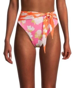 Farm Rio Neon Garden High-Waisted Bikini Bottom 10 Farm Rio Neon Garden High-Waisted Bikini Bottom -Farm Rio And Pom Pom at Home Sales unnamed file 428