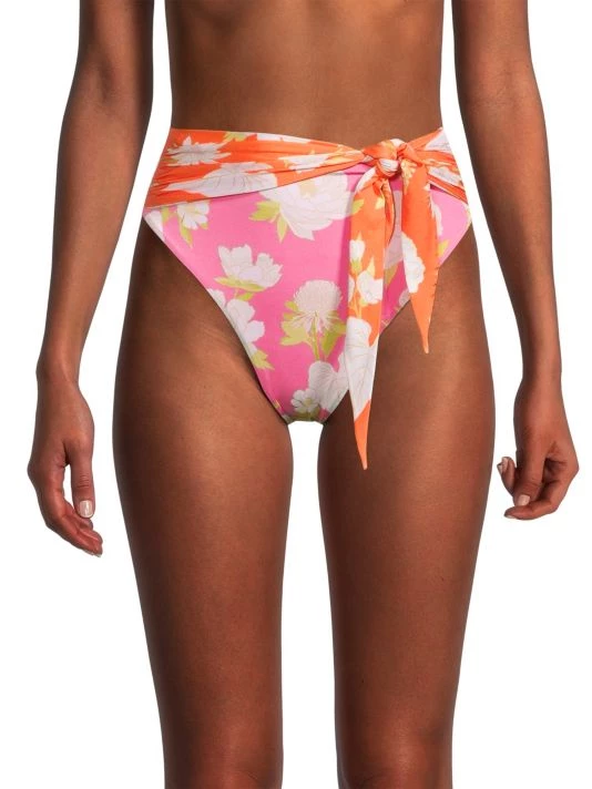 Farm Rio Neon Garden High-Waisted Bikini Bottom 5 Farm Rio Neon Garden High-Waisted Bikini Bottom - Image 3