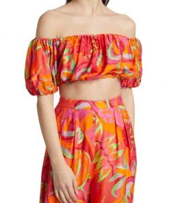 Farm Rio Fruit Brush Crop Top -Farm Rio And Pom Pom at Home Sales unnamed file 43