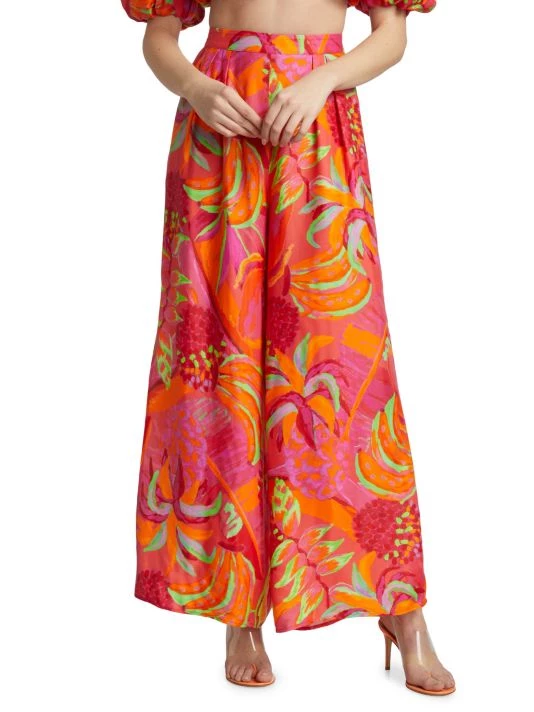 Farm Rio Fruit Brush Wide Leg Pants 5 Farm Rio Fruit Brush Wide Leg Pants - Image 3