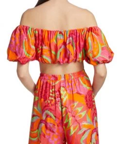 Farm Rio Fruit Brush Crop Top -Farm Rio And Pom Pom at Home Sales unnamed file 45