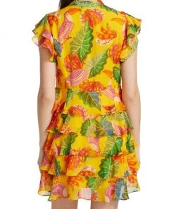 Farm Rio Beaks & Bananas Ruffle Minidress -Farm Rio And Pom Pom at Home Sales unnamed file 476