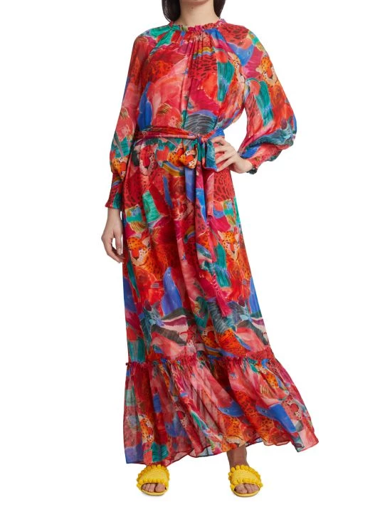 Farm Rio Animal Collage Maxi Dress 4 Farm Rio Animal Collage Maxi Dress - Image 2