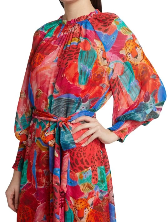 Farm Rio Animal Collage Maxi Dress 8 Farm Rio Animal Collage Maxi Dress - Image 6