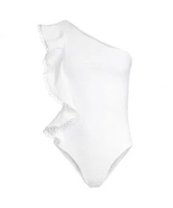 Farm Rio Lace Ruffles One-Piece Swimsuit