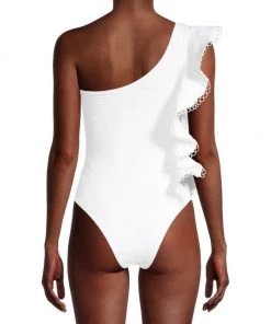 Farm Rio Lace Ruffles One-Piece Swimsuit 12 Farm Rio Lace Ruffles One-Piece Swimsuit -Farm Rio And Pom Pom at Home Sales unnamed file 504