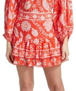 Farm Rio Neon Jungle Tiered Miniskirt 11 Farm Rio Neon Jungle Tiered Miniskirt -Farm Rio And Pom Pom at Home Sales unnamed file 515