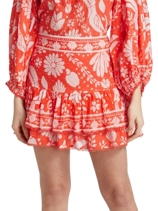 Farm Rio Neon Jungle Tiered Miniskirt 5 Farm Rio Neon Jungle Tiered Miniskirt - Image 3