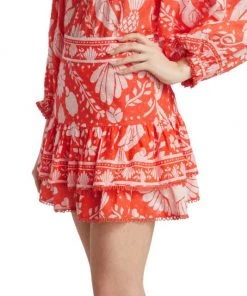 Farm Rio Neon Jungle Tiered Miniskirt 12 Farm Rio Neon Jungle Tiered Miniskirt -Farm Rio And Pom Pom at Home Sales unnamed file 516