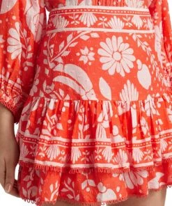 Farm Rio Neon Jungle Tiered Miniskirt 14 Farm Rio Neon Jungle Tiered Miniskirt -Farm Rio And Pom Pom at Home Sales unnamed file 518