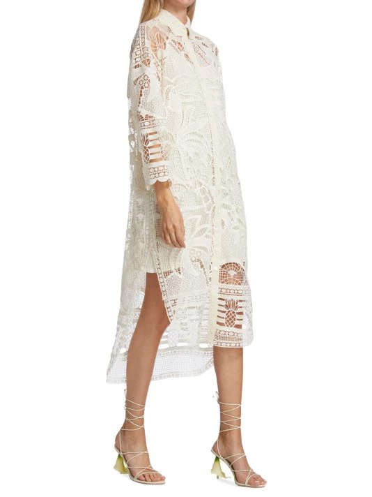 Farm Rio Guipure Lace Shirtdress 4 Farm Rio Guipure Lace Shirtdress - Image 2