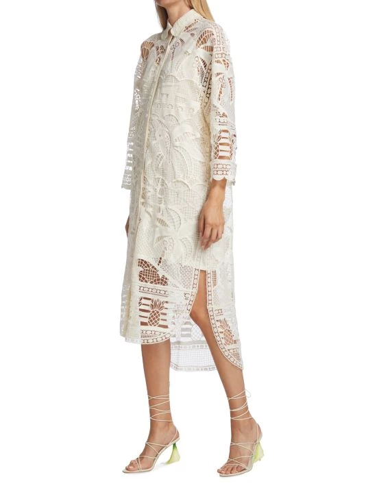 Farm Rio Guipure Lace Shirtdress 6 Farm Rio Guipure Lace Shirtdress - Image 4