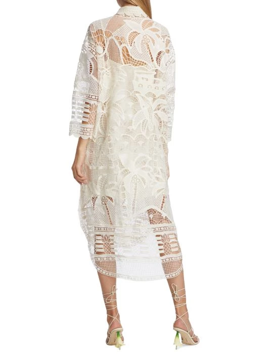Farm Rio Guipure Lace Shirtdress 7 Farm Rio Guipure Lace Shirtdress - Image 5