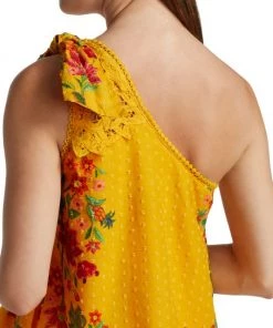 Farm Rio Flower Dream One-Shoulder Embroidered Blouse 14 Farm Rio Flower Dream One-Shoulder Embroidered Blouse -Farm Rio And Pom Pom at Home Sales unnamed file 539
