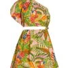 Farm Rio Macaw Leaves One-Shoulder Cut-Out Minidress -Farm Rio And Pom Pom at Home Sales unnamed file 541