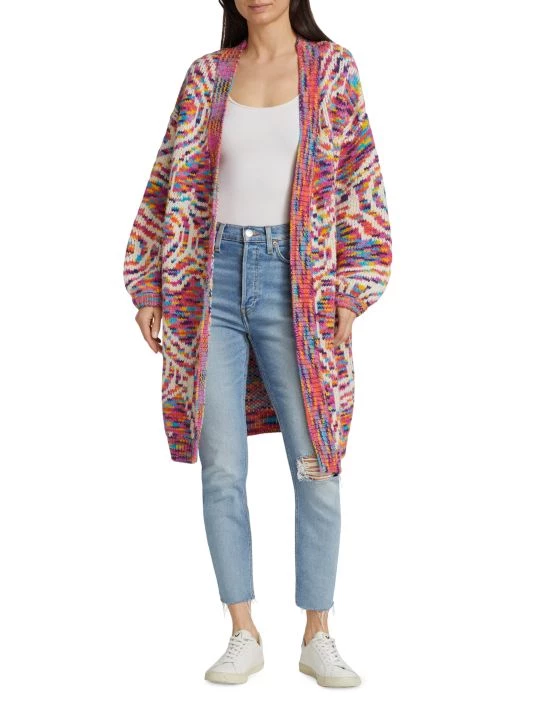 Farm Rio Wild Hearts Longline Cardigan 5 Farm Rio Wild Hearts Longline Cardigan - Image 3