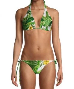 Farm Rio Fresh Forest Halter Bikini Top -Farm Rio And Pom Pom at Home Sales unnamed file 57